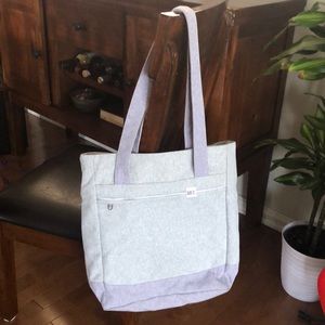 MEC Penny Lane Tote Grey and Lavender colour